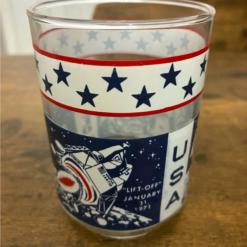 Vintage Apollo 14 Drinking Glass